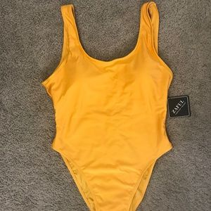 Zaful High Cut Backless Swimsuit